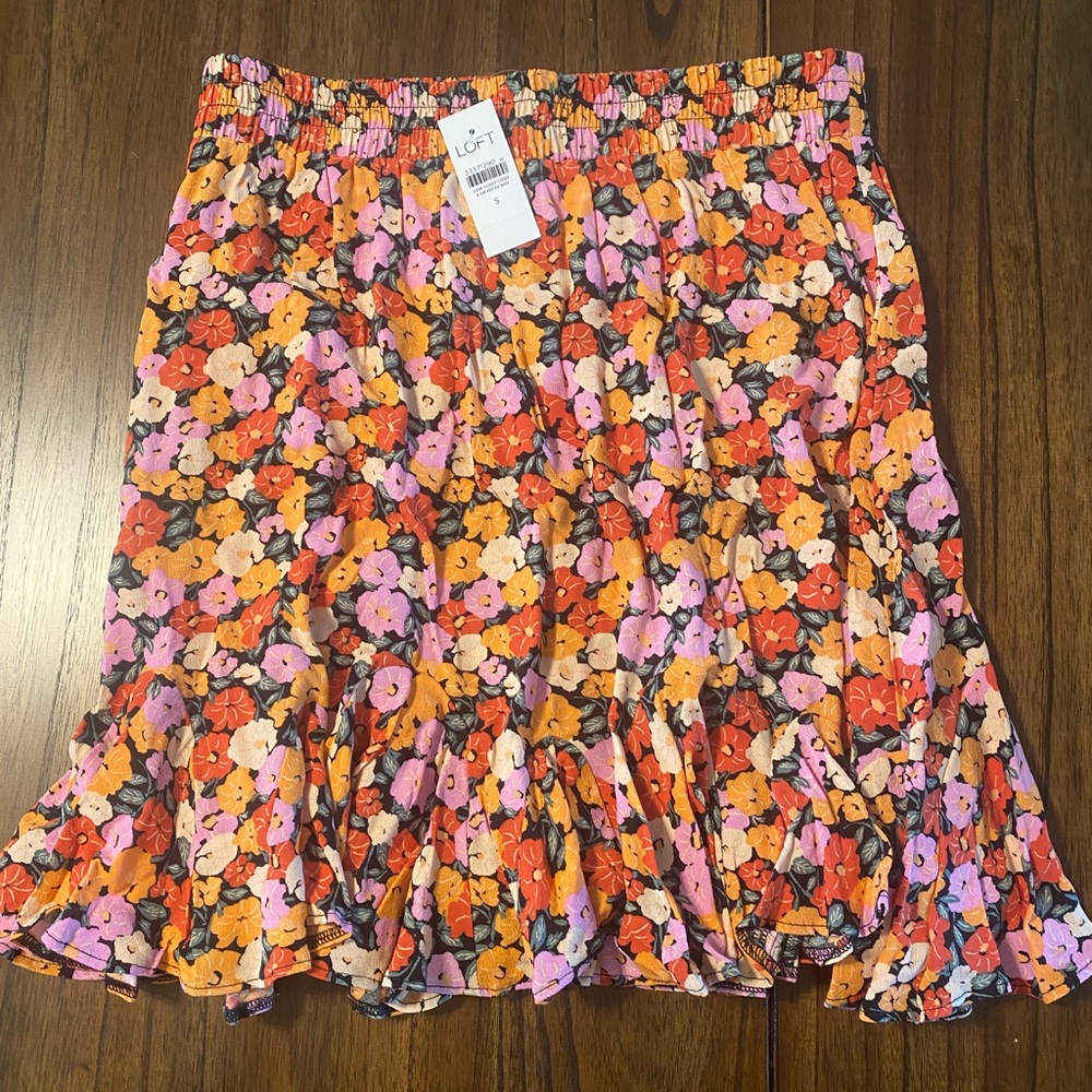 LOFT Floral Women's Skirt - Multicolor